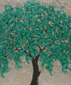 The Turquoise Tree Diamond Painting