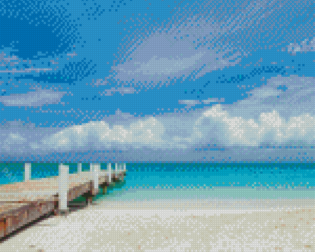 Turks And Caicos Beach Pier Diamond Painting