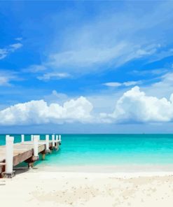 Turks And Caicos Beach Pier Diamond Painting