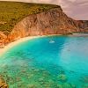 Turquoise Sea In Porto Katsiki Beach Diamond Painting