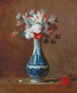 Vase Of Flowers Jean Simeon Chardin Diamond Painting