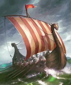 Viking Ship Diamond Painting