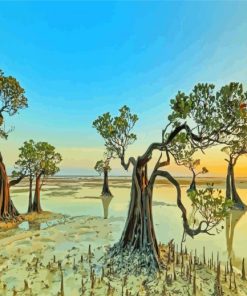 Walakiri Beach Mangrove Trees Diamond Painting