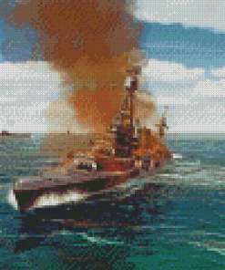 War On The Sea Game Diamond Painting