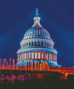 Washington Night Diamond Painting