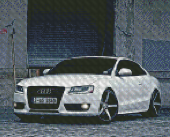 White Audi S5 Diamond Painting