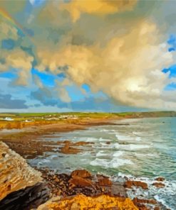 Widemouth Bay Landscape Diamond Painting