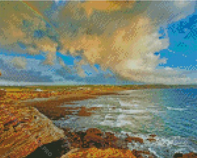 Widemouth Bay Landscape Diamond Painting