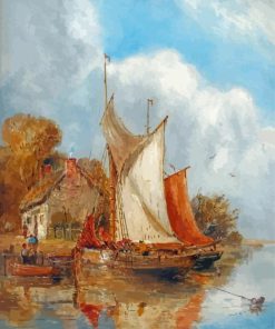 William J J C Bond Fisherman Cottage Diamond Painting