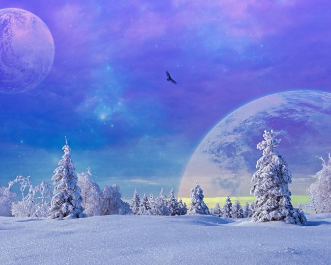 Winter Snow Planet Diamond Painting