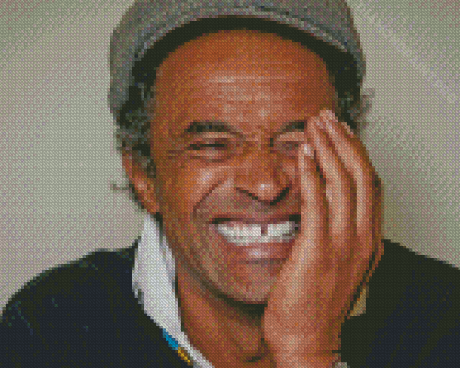 Yannick Noah Smiling Diamond Painting