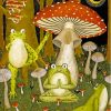 Yoga Frogs And Mushrooms Diamond Painting