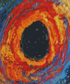 Abstract Black Hole Diamond Painting