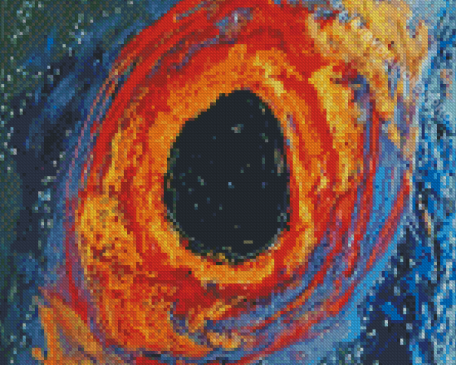 Abstract Black Hole Diamond Painting