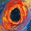 Abstract Black Hole Diamond Painting