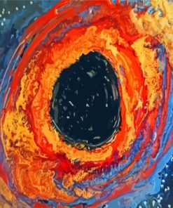 Abstract Black Hole Diamond Painting