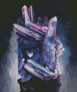 Abstract Amethyst Diamond Painting