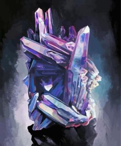 Abstract Amethyst Diamond Painting