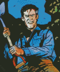 Aesthetic Ash Evil Dead Diamond Painting