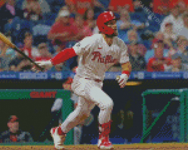 Aesthetic Bryce Harper Diamond Painting