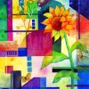 Aesthetic Cubist Sunflowers Diamond Painting