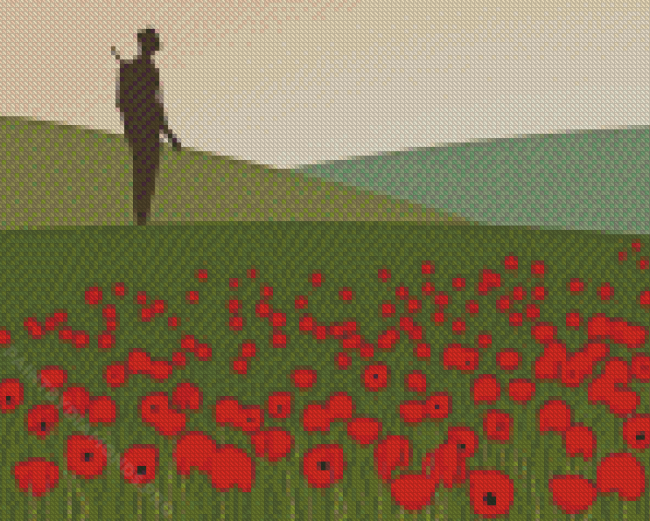 Aesthetic Flanders Field Diamond Painting