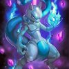 Aesthetic Mewtwo Diamond Painting