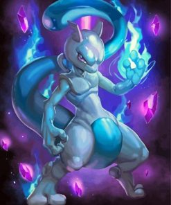 Aesthetic Mewtwo Diamond Painting