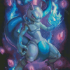 Aesthetic Mewtwo Diamond Painting