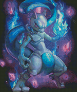 Aesthetic Mewtwo Diamond Painting