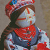 Aesthetic Ukrainian Dolls Diamond Painting