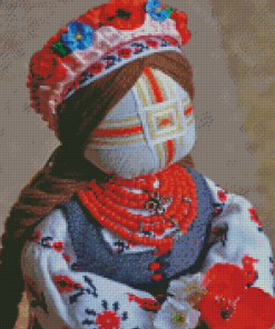 Aesthetic Ukrainian Dolls Diamond Painting