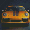 Aesthetic Yellow Porsche Diamond Painting