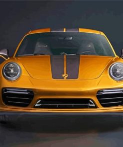 Aesthetic Yellow Porsche Diamond Painting