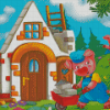 Aesthetic Three Little Pigs Diamond Painting