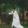 Aesthetic Woman Gardening Diamond Painting