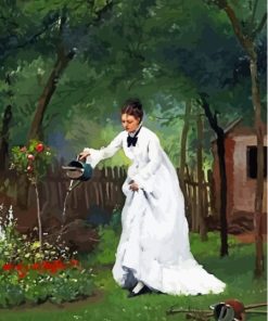 Aesthetic Woman Gardening Diamond Painting