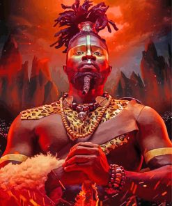 African Man Diamond Painting