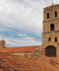 Arles Cathedral Tower Diamond Painting