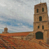 Arles Cathedral Tower Diamond Painting