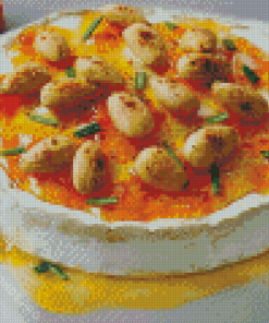 Baked Brie Spiced Nuts Apricot Jam Diamond Painting