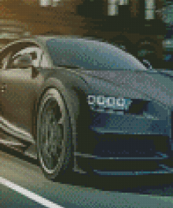 Black Bugatti Chiron Diamond Painting