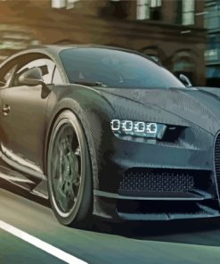 Black Bugatti Chiron Diamond Painting