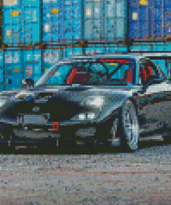 Black Mazda Rx7 Diamond Painting