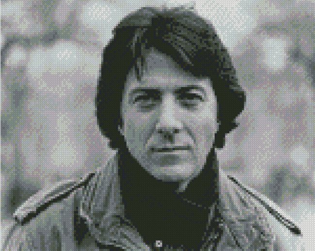 Black And White Dustin Hoffman Diamond Painting