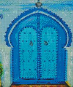 Blue Moroccan Doorway Diamond Painting