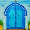 Blue Moroccan Doorway Diamond Painting