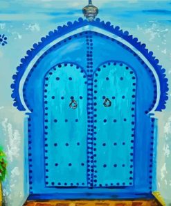 Blue Moroccan Doorway Diamond Painting