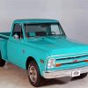 Blue Chevrolet 68 Truck Diamond Painting