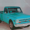 Blue Chevrolet 68 Truck Diamond Painting